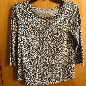 Cute print cotton shirt